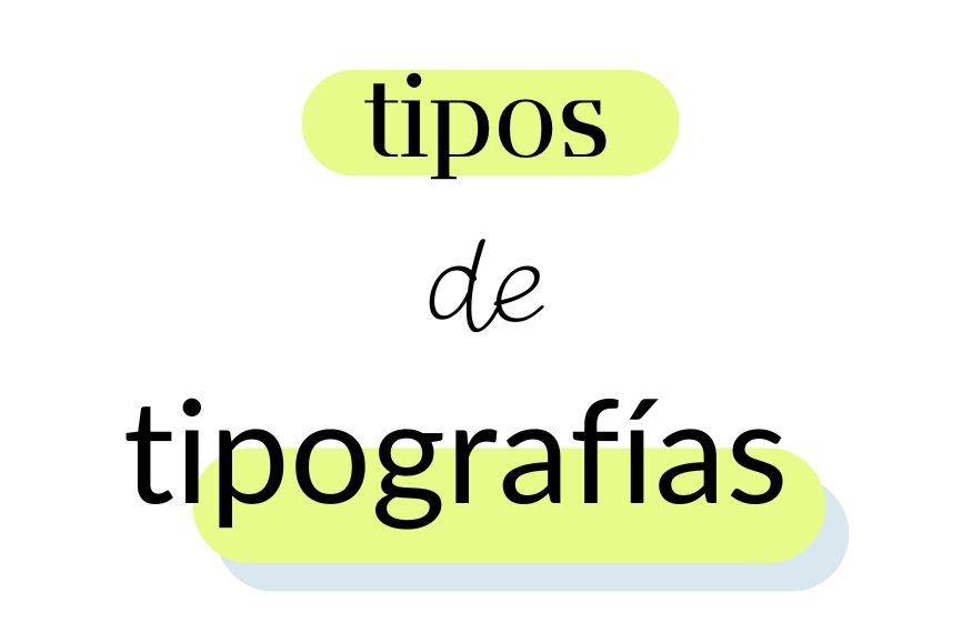 Tipos de tipografías para páginas web