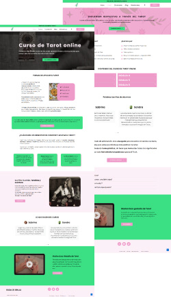 Diseño web de escuela online, con funcionalidad e-learning